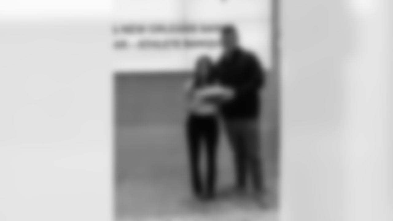 The New Orleans Saints hosted the annual Enterprise Scholar Athlete Banquet at the Ochsner Sports Performance Center on Tuesday, February 24, 2025. New Orleans Saints center Will Clapp served as guest speakers at the event.