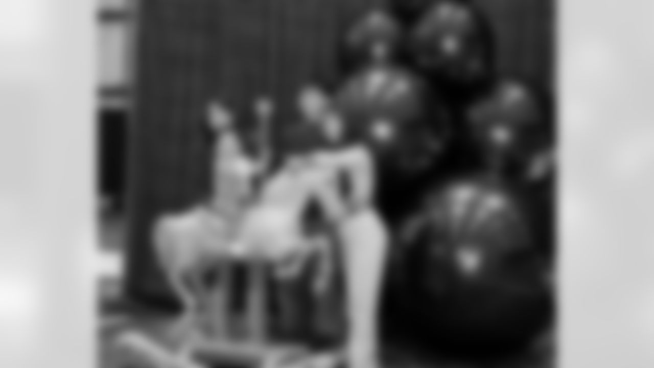 The New Orleans Saints hosted its 11th annual Sideline Pass holiday toy and gift drive in partnership with Saints owner and New Orleans Pelicans governor Gayle Benson and sideline reporter Jen Hale. Guests enjoyed appearances from defensive end Cam Jordan and tight end Juwan Johnson, plus the Saints Cheer Krewe, PelSquad, and more at the Ochsner Sports Performance Center on Tuesday, Nov. 25, 2025.