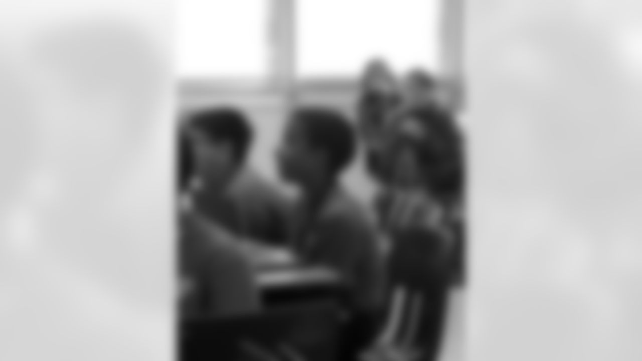 New Orleans Saints defensive end Cam Jordan visited students and staff at Bissonet Plaza Elementary School on Tuesday, Nov. 18, 2025.