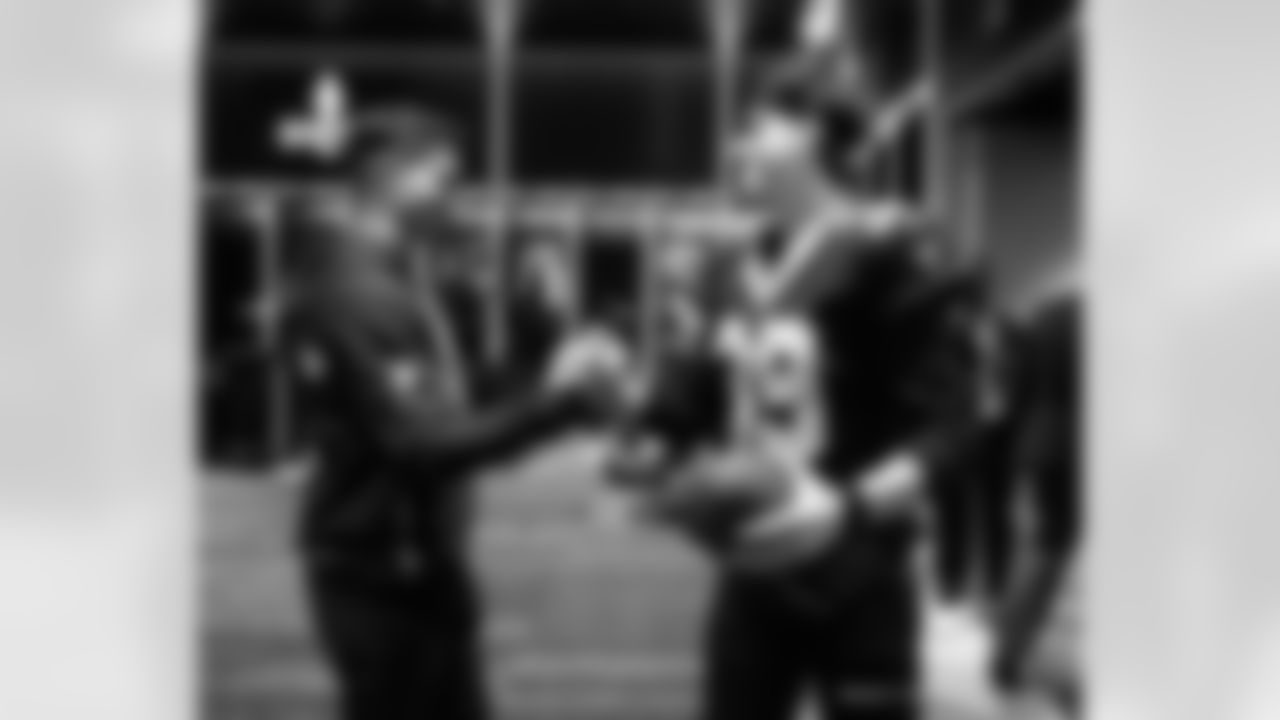 Head inside the New Orleans Saints locker room postgame after the Saints' win against the Carolina Panthers in Week 15 of the 2025 NFL Season presented by Bud Light.