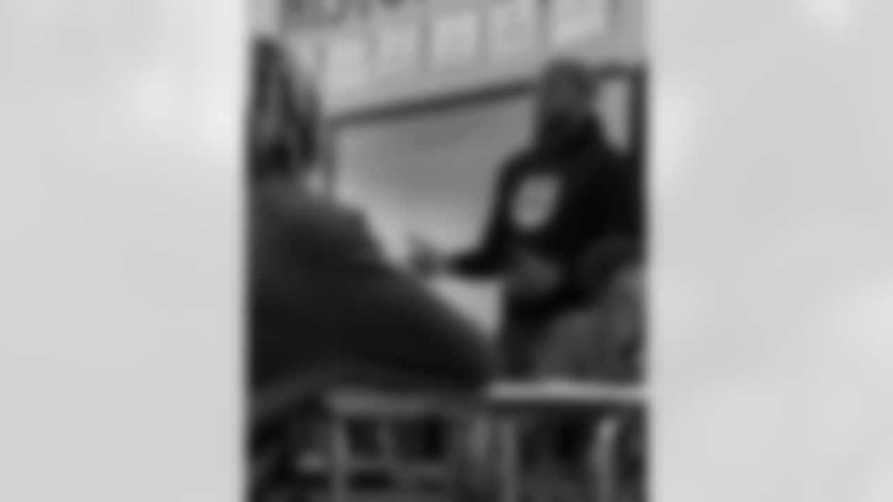 New Orleans Saints defensive end Cam Jordan visited students and staff at KIPP Morial School on Monday, Dec. 15, 2025, spending time engaging with students and supporting the school community.