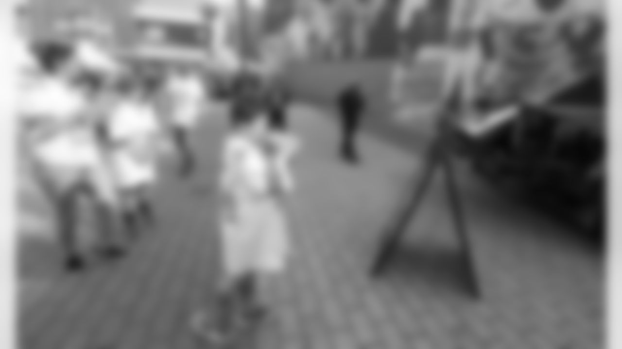 New Orleans Saints fans enjoyed the Week 16 entertainment in Champions Square ahead of the game against the New York Jets during the 2025 NFL season on Dec. 21, 2025.