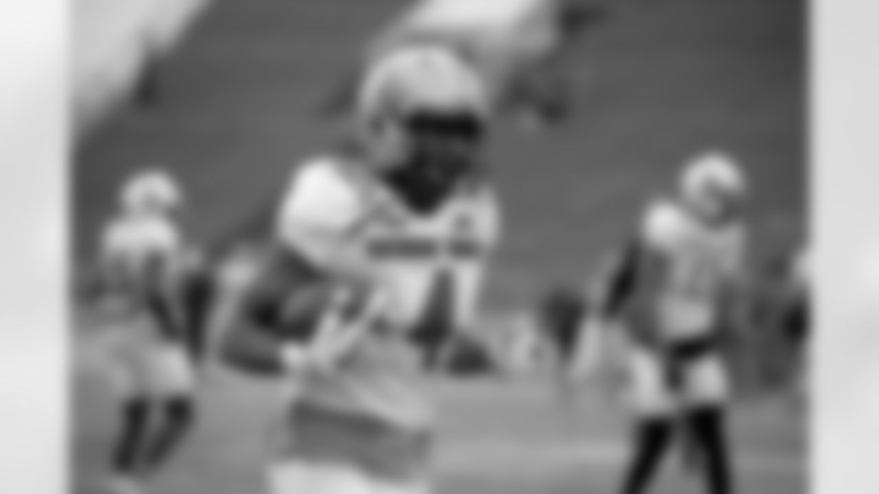 South Squad wide receiver Tre'Quan Smith of Central Florida (4) in action during South team's practice for Saturday's Senior Bowl college football game in Mobile, Ala.,Wednesday, Jan. 24, 2018.