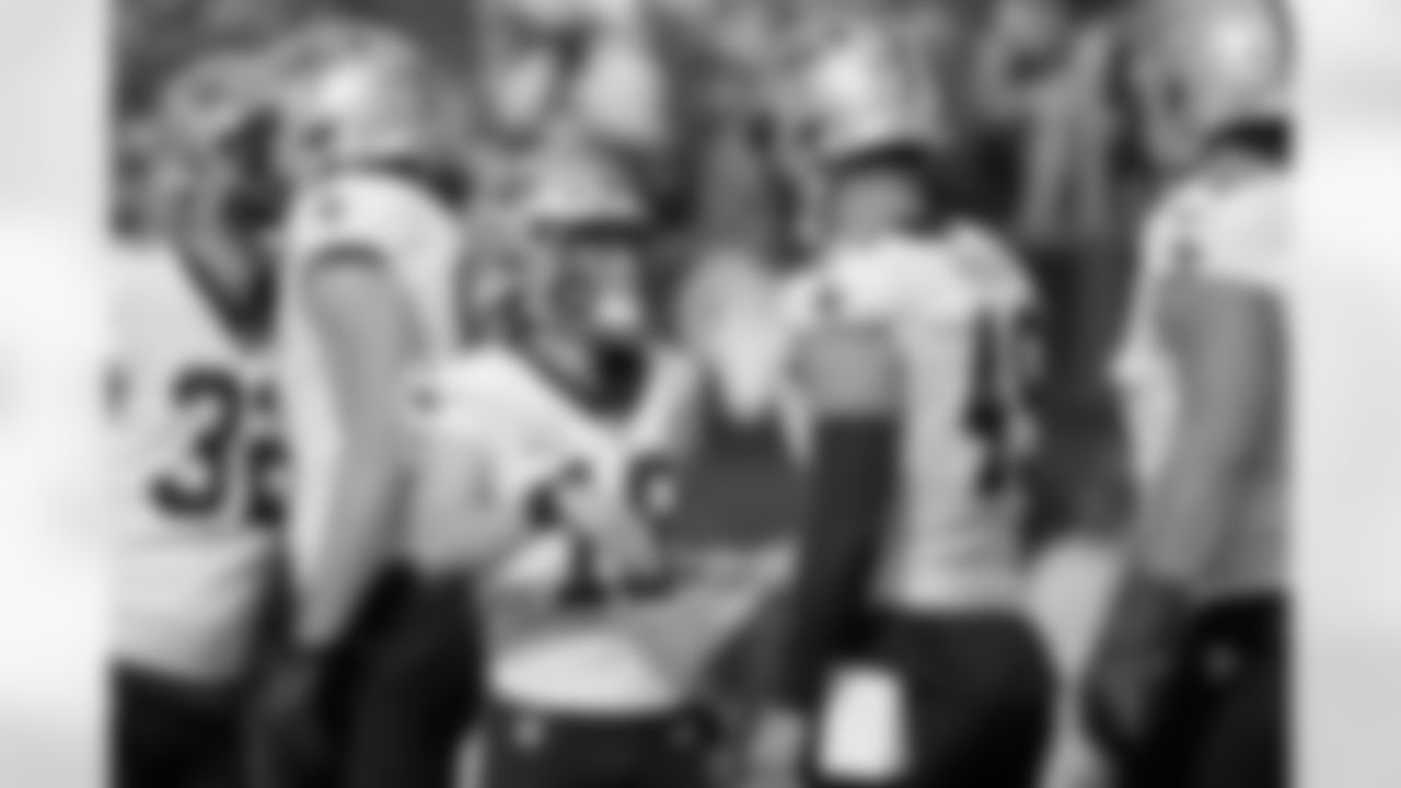 Check out the game action photos from the New Orleans Saints game against the Los Angeles Rams for Week 9 of the 2025 NFL season on Nov. 2, 2025 at SoFi Stadium.