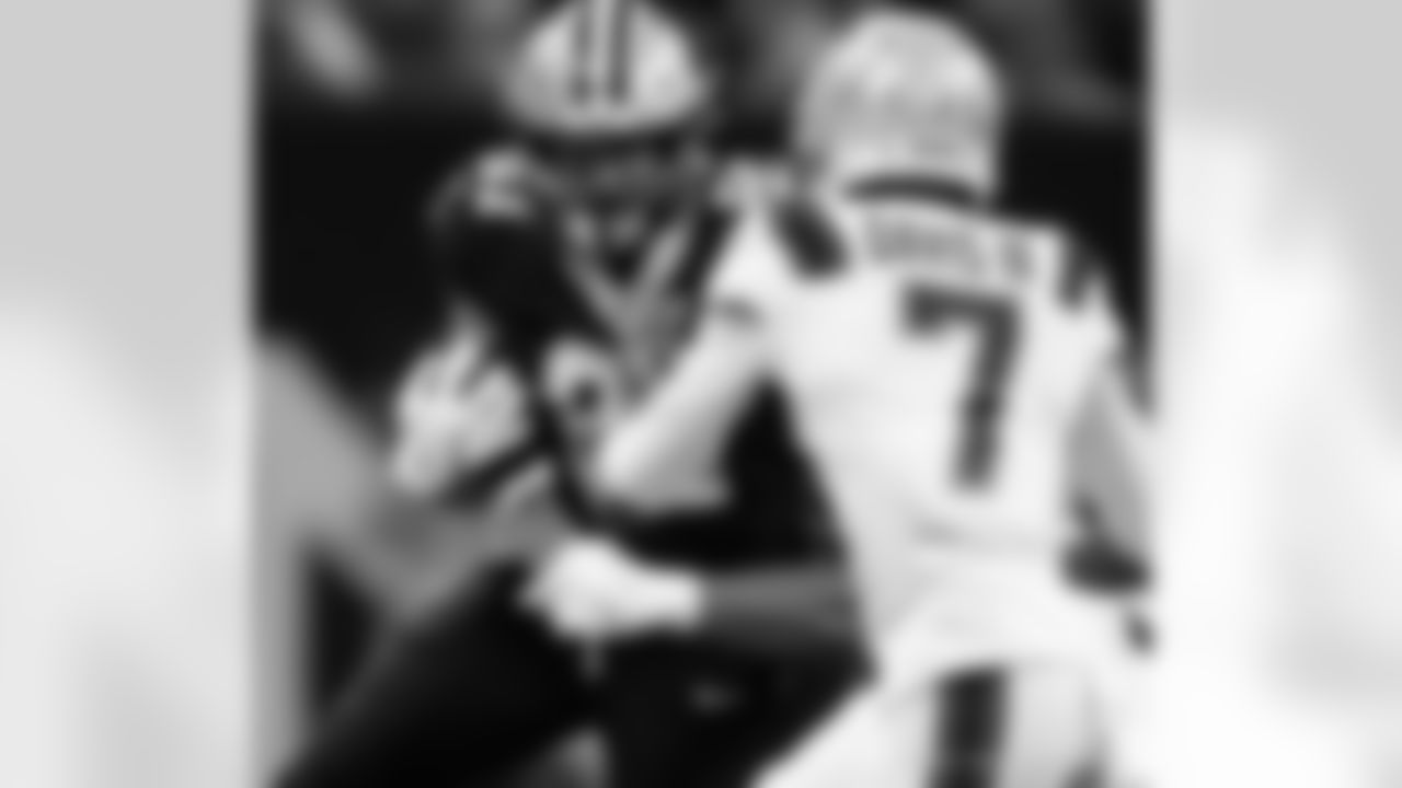 Check out the game action photos from the New Orleans Saints game against the New England Patriots for Week 6 of the 2025 NFL season on October 12, 2025 at Caesars Superdome.