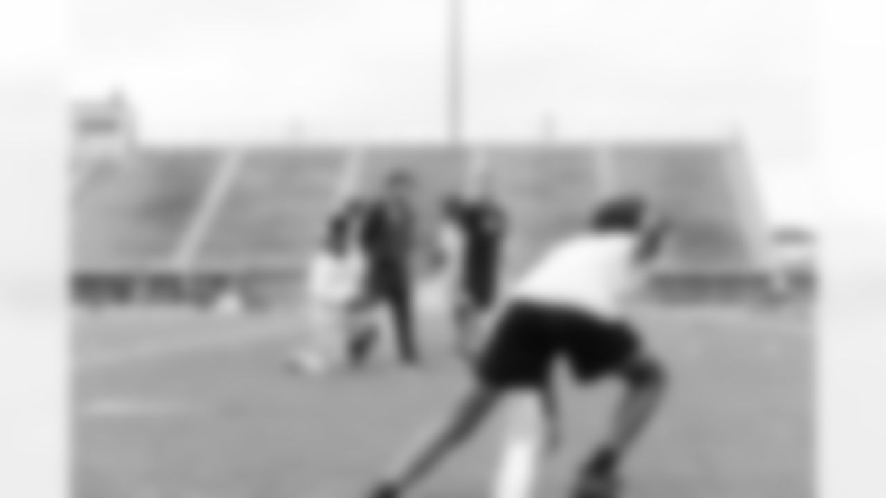 The New Orleans Saints visited East St. John High School in Reserve, Louisiana on Tuesday, June 18, 2024 to hold another part of their "New Orleans Saints High School Summer Workout" series.