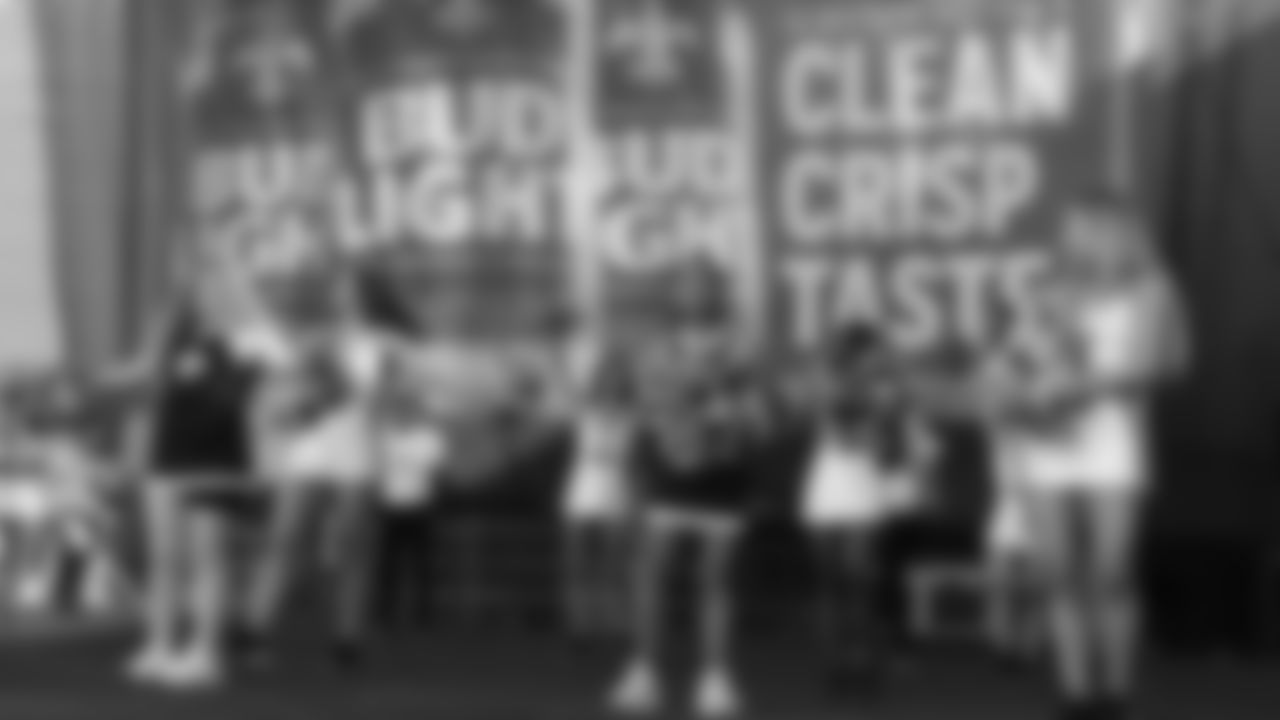 New Orleans Saints fans enjoyed the Week 12 entertainment in Champions Square ahead of the game against the Atlanta Falcons during the 2025 NFL season on Nov. 23, 2025.