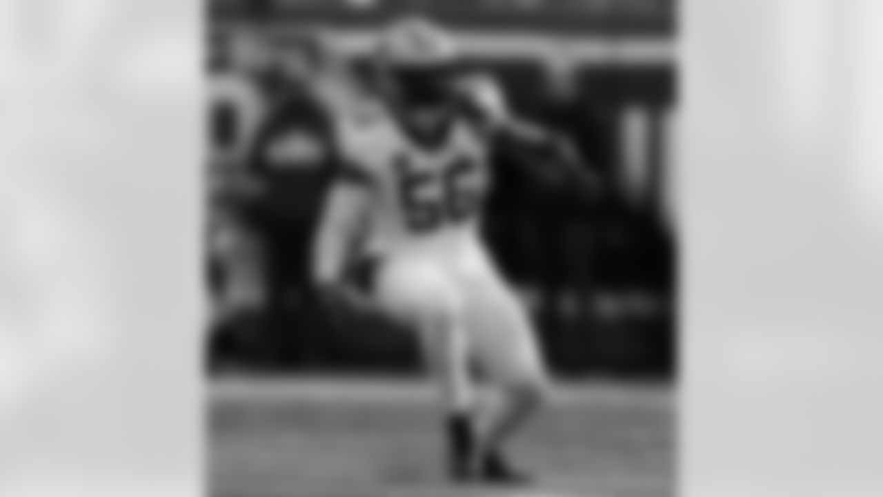 LB Demario Davis (56) in action during the New Orleans Saints game against the New York Giants for Week 14 of the 2024 NFL Season on Dec. 8, 2024 at MetLife Stadium.