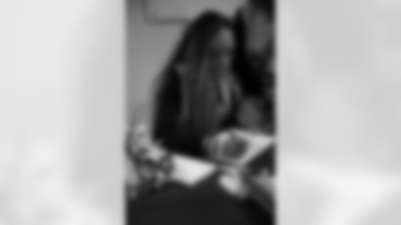 New Orleans Saints defensive back Jonas Sanker joined the Saints Cheer Krewe, Sir Saint and Coca-Cola for a water donation event, supporting a local Boys & Girls Club on December 9, 2025.