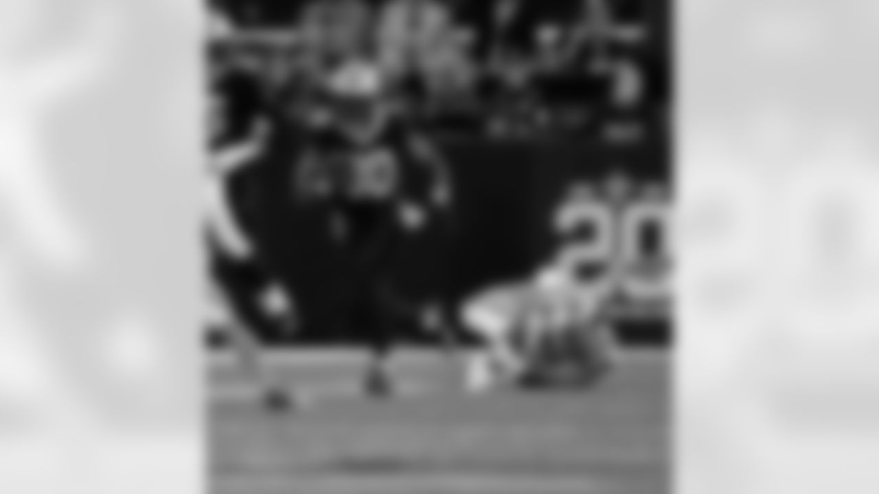 Check out the best photos of the New Orleans offense in their game against the Carolina Panthers for Week 15 of the 2025 NFL season on Dec. 14, 2025 at Caesars Superdome.