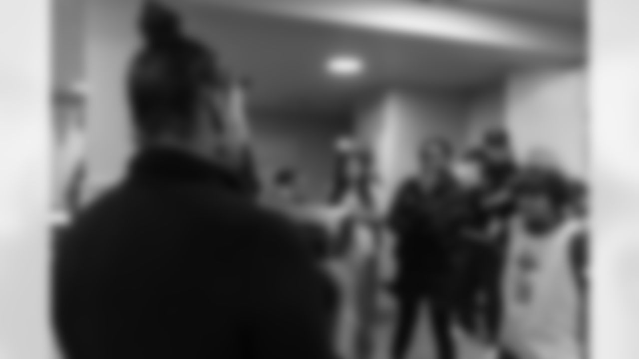 New Orleans Saints wide receiver Chris Olave hosted a Holiday Shoe Giveaway, donating shoes to the 18th Ward Girls Basketball team from the Boys & Girls Clubs of Metro Louisiana on Tuesday, Dec. 16, 2025.