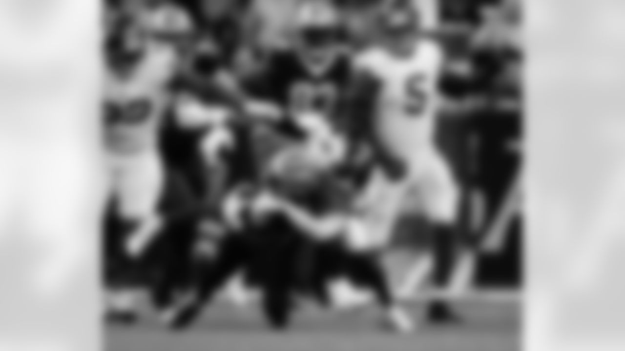 Check out the game action photos from the New Orleans Saints game against the New York Giants for Week 5 of the 2025 NFL season on Oct. 5, 2025 at Caesars Superdome.