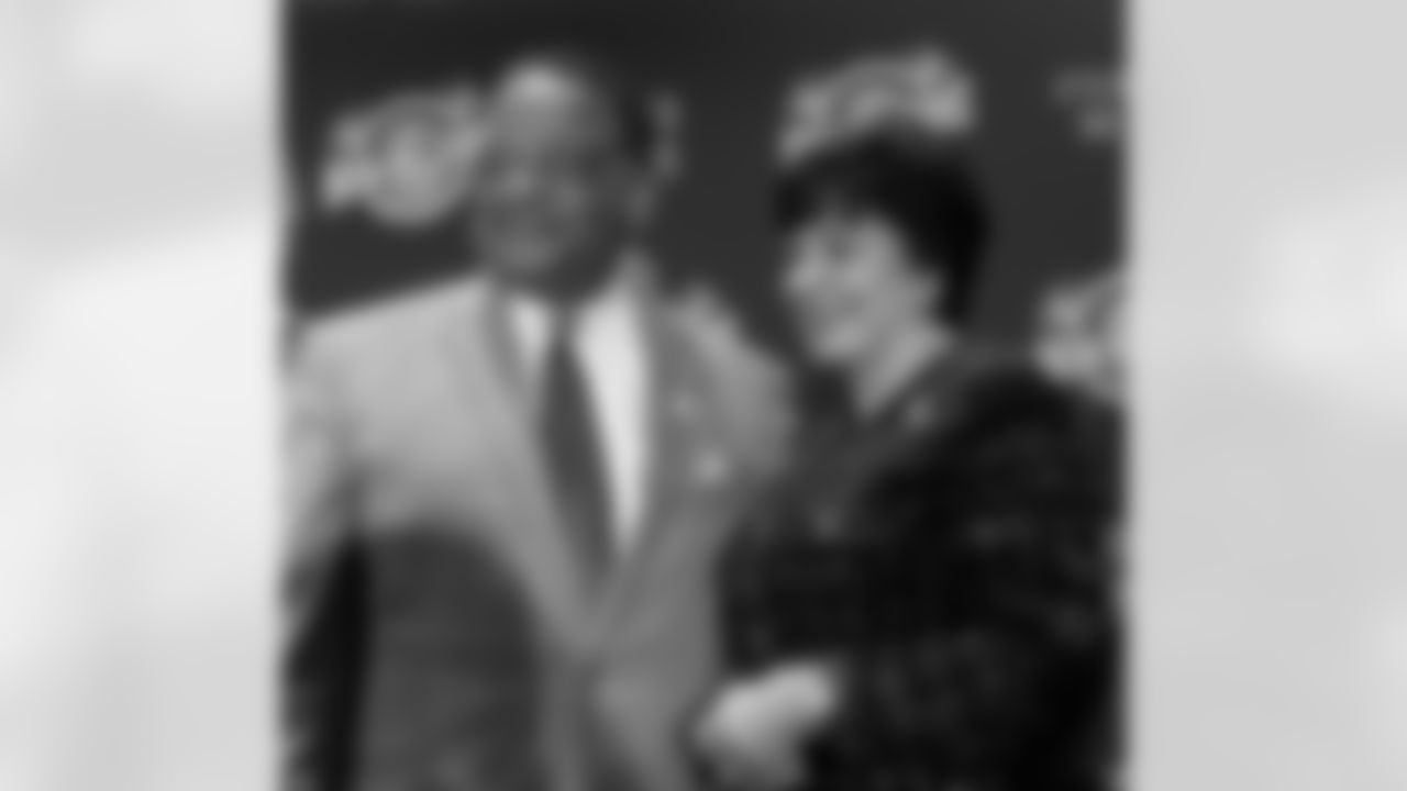 New Orleans Saints owner Gayle Benson and President Dennis Lauscha participated in a press conference on Wednesday, February 21, 2024 to officially welcome the Super Bowl to New Orleans for the 2024-25 NFL Season.