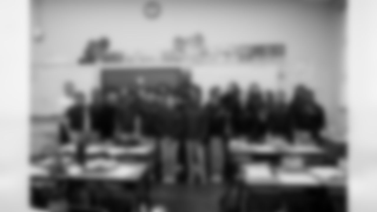 New Orleans Saints defensive end Cam Jordan visited students and staff at J.C. Ellis Elementary School on Tuesday, Dec. 2, 2025.