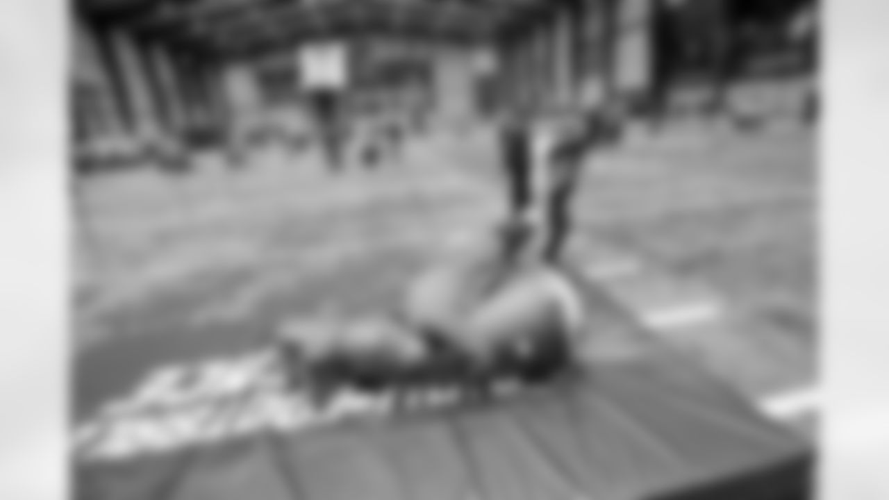 New Orleans Saints wide receiver Mason Tipton and linebacker Pete Werner joined members of the Saints Kids Club presented by Entergy, as well as the Pelicans and Saints Crib Clubs presented by Ochsner Children's Hospital, at the 2025 Holiday Huddle event on Wednesday, Dec. 10, 2025. Attendees enjoyed holiday-themed activities plus a Play Football Experience.