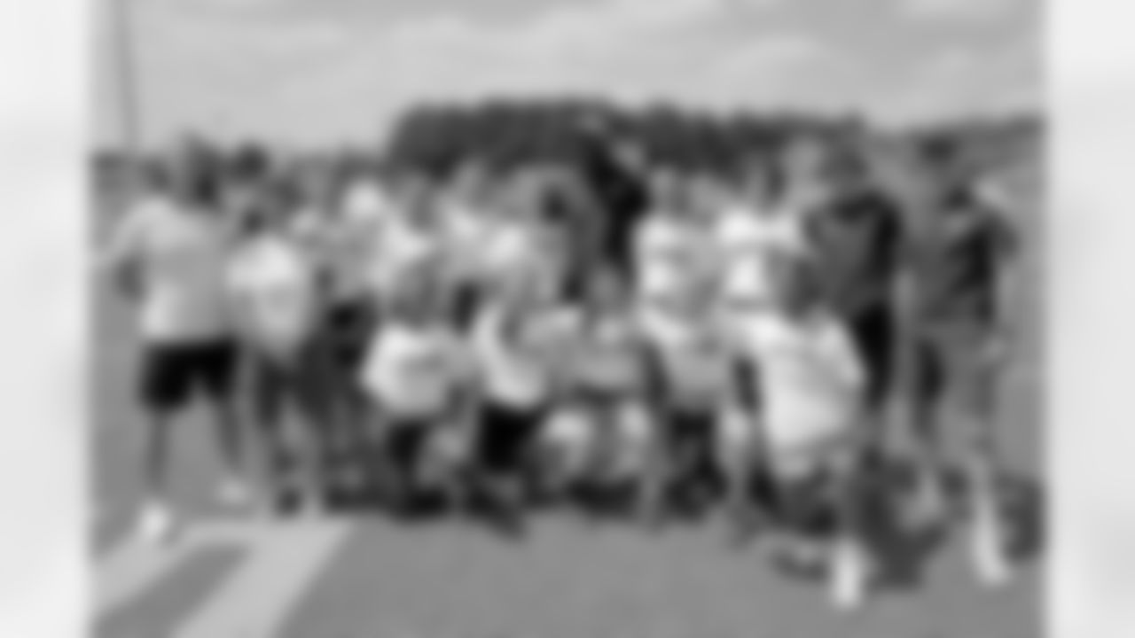 New Orleans Saints linebacker Demario Davis joined young athletes for a Play Football Experience and Flag Football clinic in Paris, France on Saturday, July 12, 2025.
