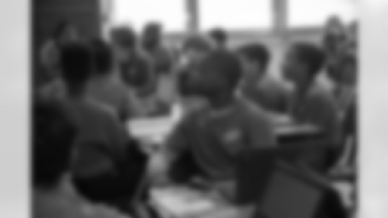 New Orleans Saints defensive end Cam Jordan visited students and staff at Bissonet Plaza Elementary School on Tuesday, Nov. 18, 2025.