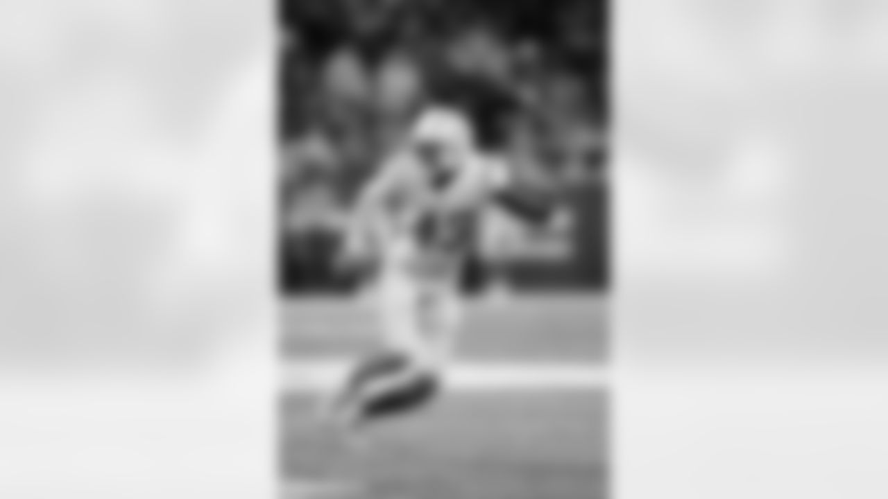 Los Angeles Chargers cornerback Michael Davis (43) pursues a play on defense during an NFL football game against the Indianapolis Colts, Monday, Dec. 26, 2022, in Indianapolis. The Chargers defeated the Colts 20-3.