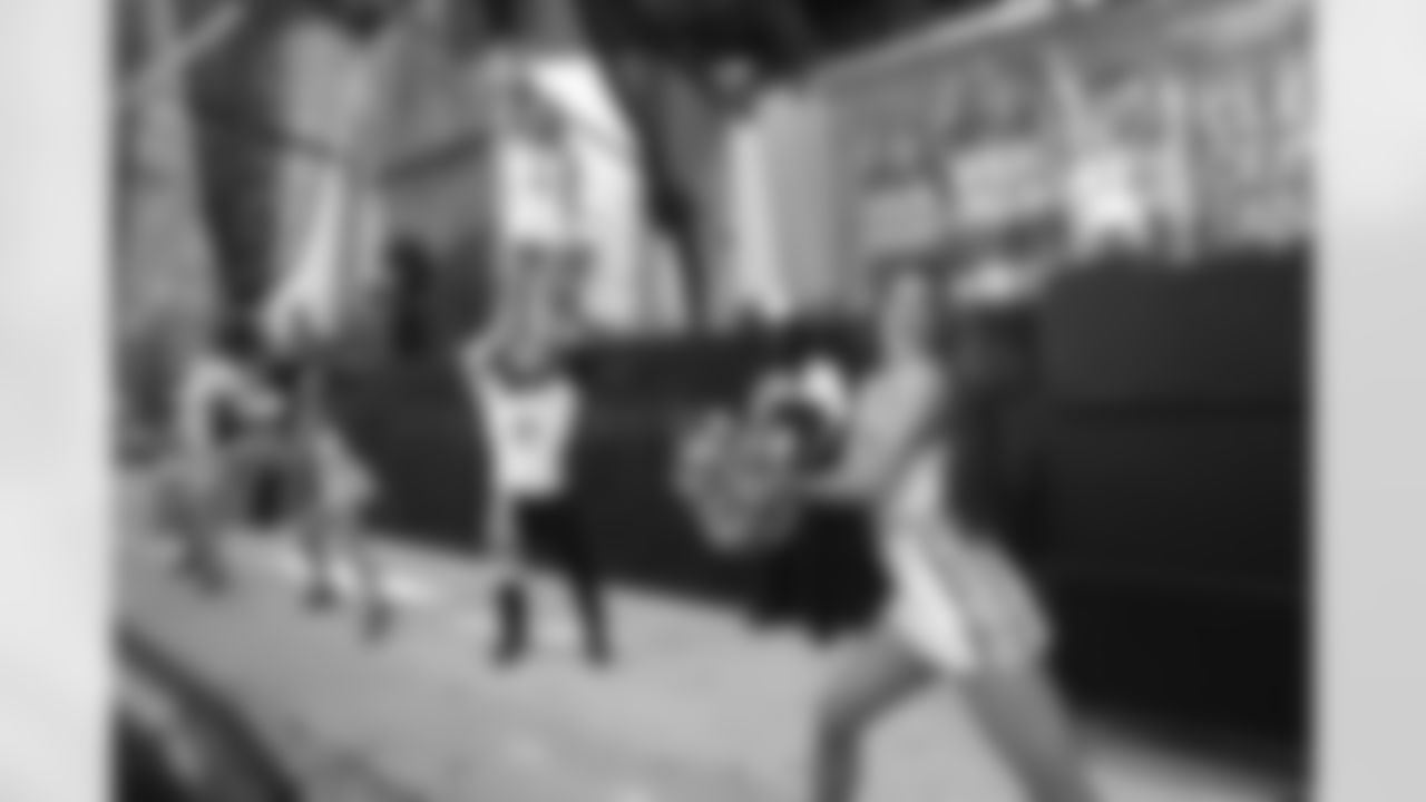 New Orleans Saints fans enjoyed the Week 12 entertainment in Champions Square ahead of the game against the Atlanta Falcons during the 2025 NFL season on Nov. 23, 2025.