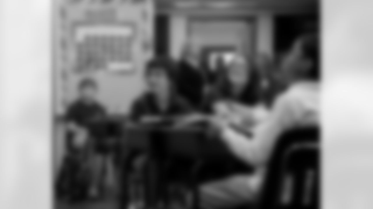 New Orleans Saints defensive end Cam Jordan visited students and staff at J.C. Ellis Elementary School on Tuesday, Dec. 2, 2025.