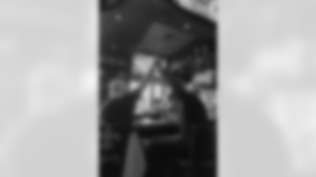 The New Orleans Saints hosted a watch party presented by Bud Light for their game against the Tampa Bay Buccaneers on Dec. 7, 2025 at Manning's in New Orleans, Louisiana. Members of the Saints Cheer Krewe were in attendance and interacting with fans during the event.