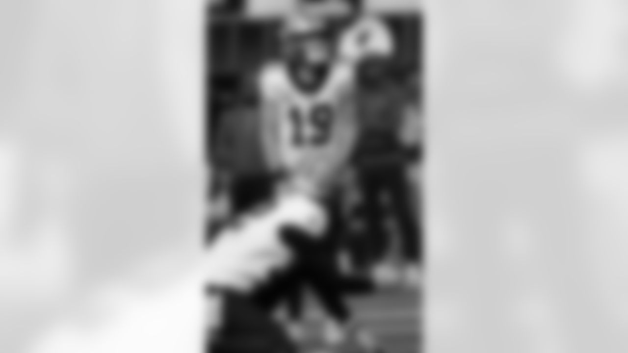 Check out the game action photos from the New Orleans Saints game against the Los Angeles Rams for Week 9 of the 2025 NFL season on Nov. 2, 2025 at SoFi Stadium.