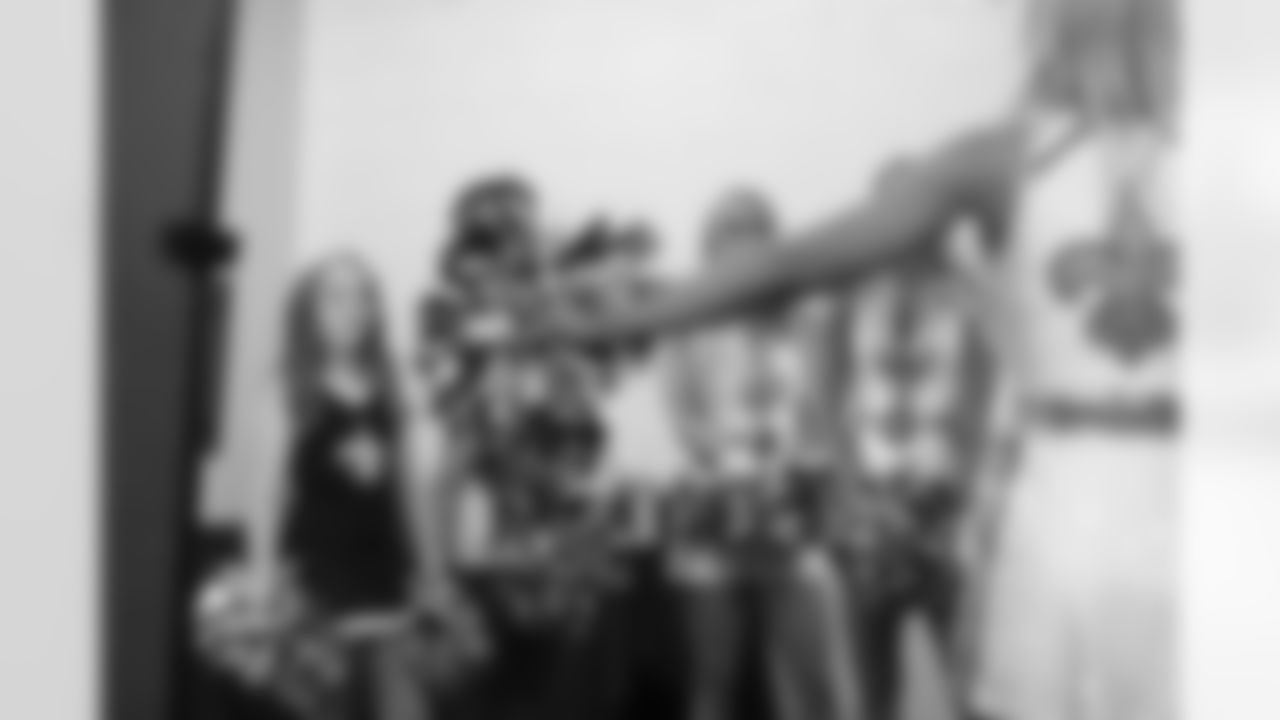 New Orleans Saints fans enjoyed the Week 12 entertainment in Champions Square ahead of the game against the Atlanta Falcons during the 2025 NFL season on Nov. 23, 2025.