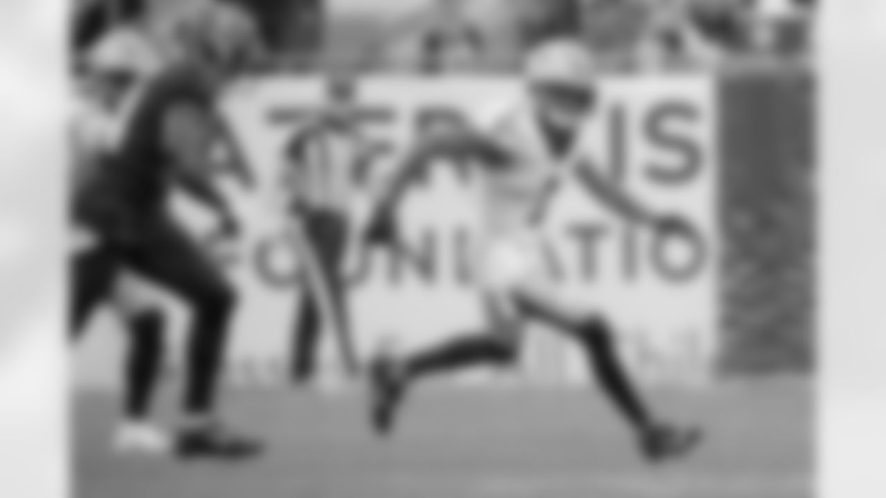 Check out the game action photos from the New Orleans Saints game against the Tampa Bay Buccaneers for Week 14 of the 2025 NFL season on Dec. 7, 2025 at Raymond James Stadium.