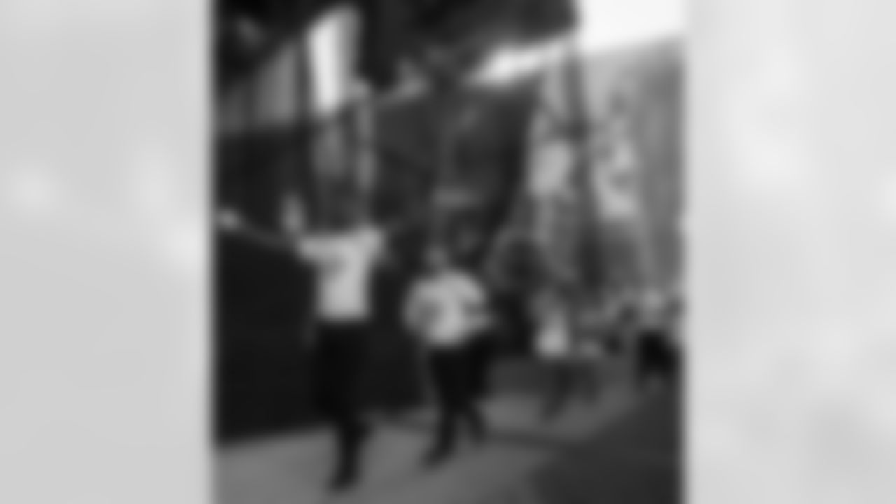 New Orleans Saints fans enjoyed the Week 12 entertainment in Champions Square ahead of the game against the Atlanta Falcons during the 2025 NFL season on Nov. 23, 2025.