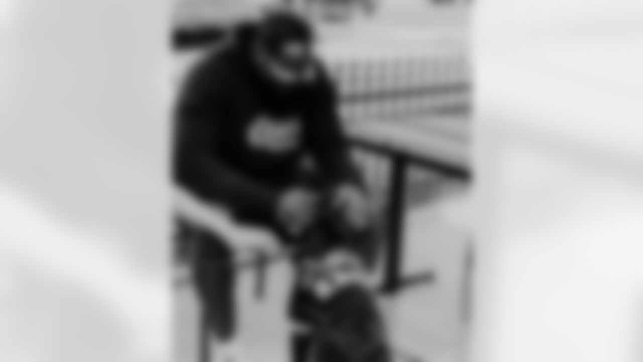 New Orleans Saints tight end Juwan Johnson and his wife Chanen joined Take Paws Rescue for a pet adoption event at the Raising Cane's on Veterans Boulevard on Tuesday, November 21, 2023.