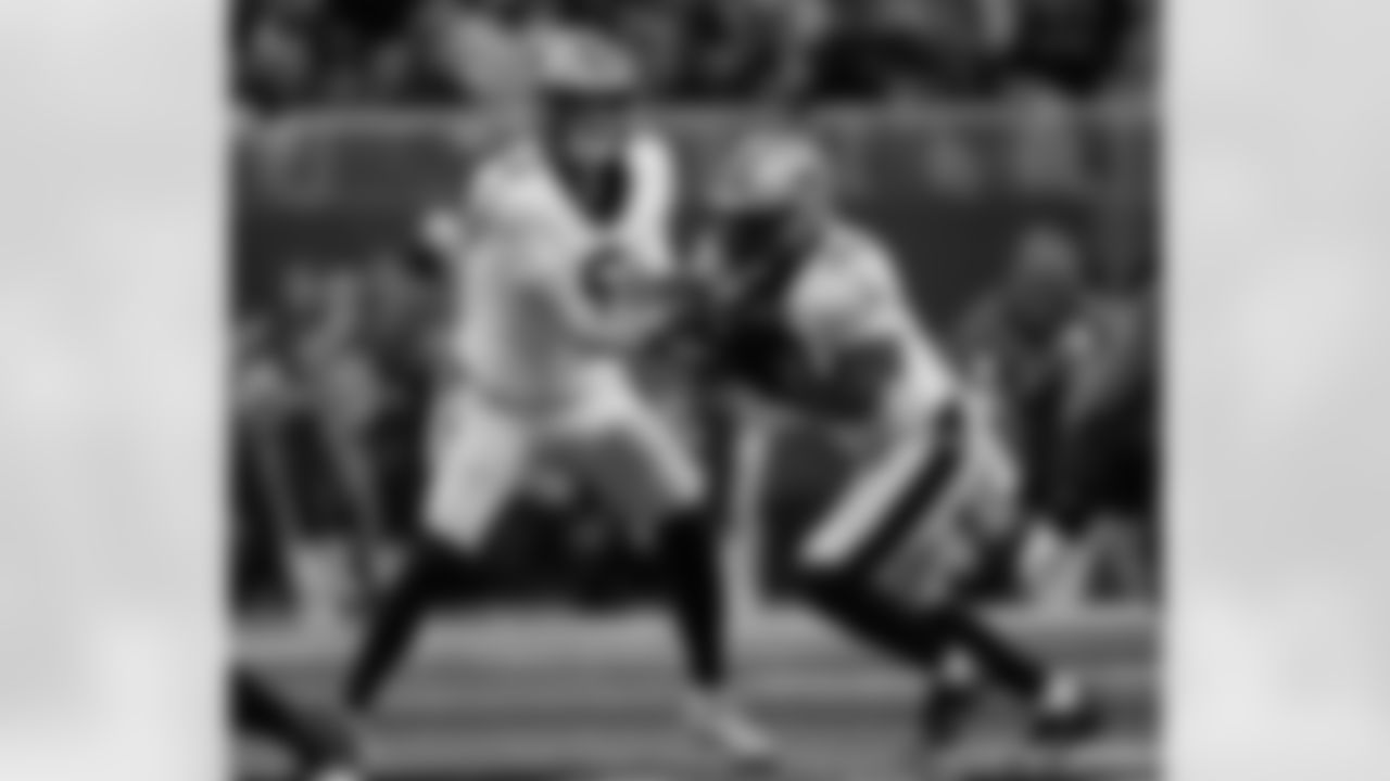 Check out the game action photos from the New Orleans Saints game against the Atlanta Falcons for Week 18 of the 2025 NFL season on Jan. 4, 2026 at Mercedes-Benz Stadium.