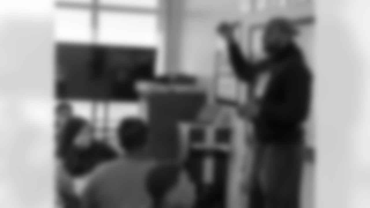 New Orleans Saints defensive end Cam Jordan visited students and staff at KIPP Morial School on Monday, Dec. 15, 2025, spending time engaging with students and supporting the school community.