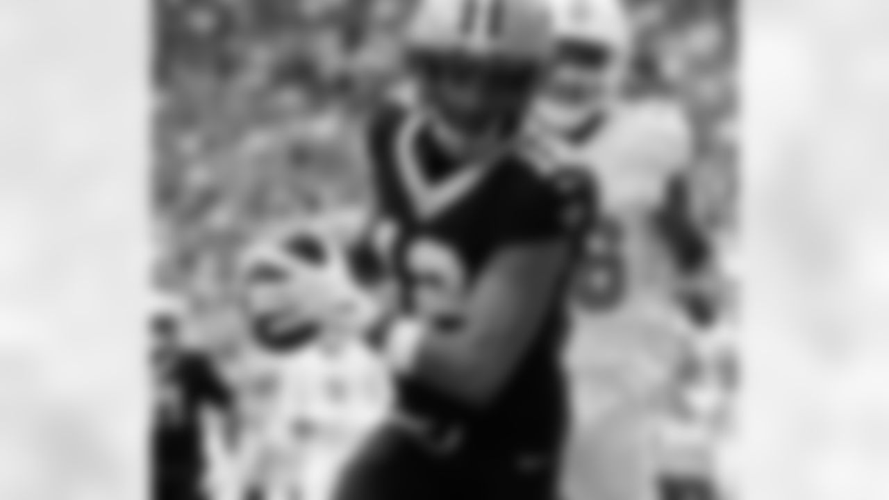 Check out the best photos of the New Orleans offense in their game against the Miami Dolphins for Week 13 of the 2025 NFL season on Nov. 30, 2025 at Hard Rock Stadium.