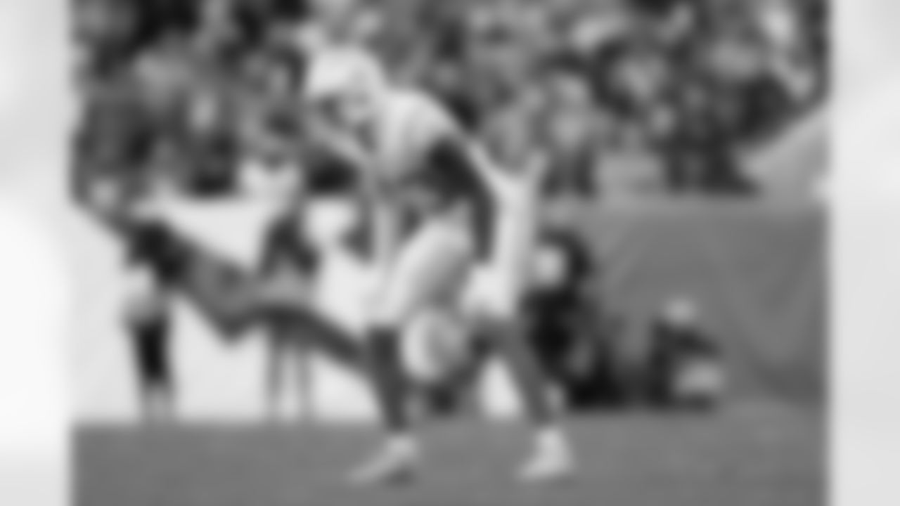 Los Angeles Chargers cornerback Michael Davis (43) defends in coverage during an NFL football game against the Denver Broncos, Sunday, Jan. 8, 2023, in Denver. The Broncos defeated the Chargers, 31-28.