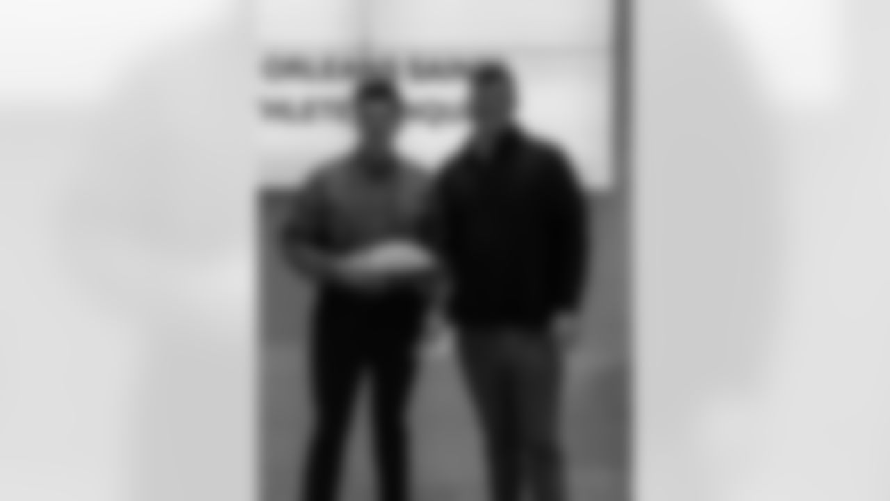 The New Orleans Saints hosted the annual Enterprise Scholar Athlete Banquet at the Ochsner Sports Performance Center on Tuesday, February 24, 2025. New Orleans Saints center Will Clapp served as guest speakers at the event.