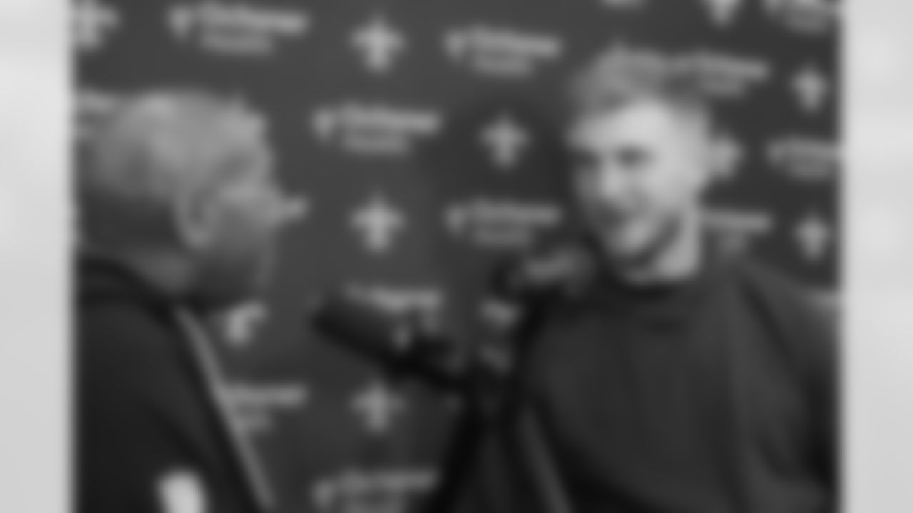 Check out photos from the Super Bowl LX media experiences on Radio Row at the Moscone Center in San Francisco from February 3-5, 2026. Featured guests included former New Orleans Hornets guard Baron Davis, NFL Network insider Tom Pelissero, Pro Football Ireland founder Michael McQuaid, sports broadcaster Kay Adams, Saints defensive end Cam Jordan, Saints linebacker Demario Davis, former NFL linebacker Manti Teʻo, ESPN host Kimmie Chex, former Saints tight end Benjamin Watson, ESPN analyst Louis Riddick, Saints quarterback Tyler Shough, and NFL Network reporter Steve Wyche.