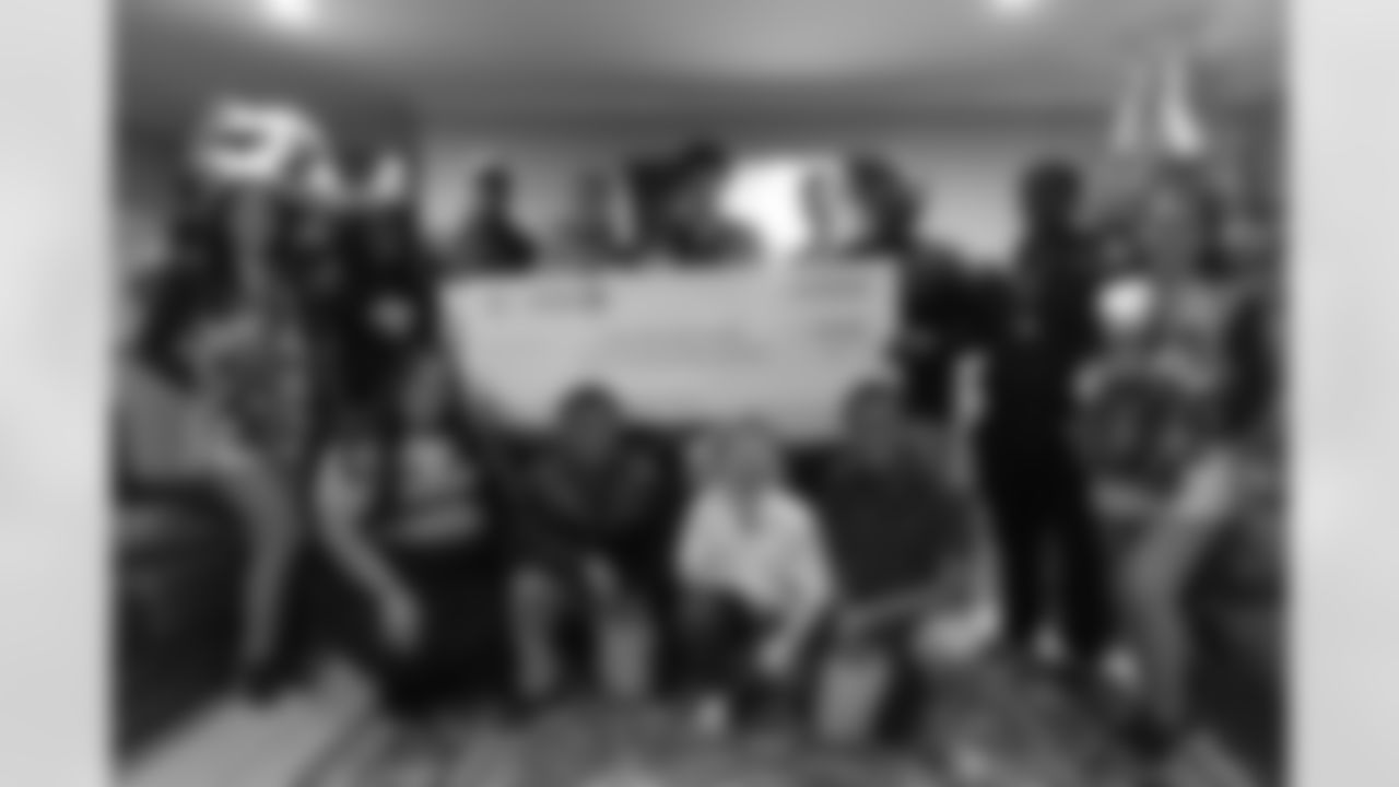 New Orleans Saints tight end Juwan Johnson, cornerback Alontae Taylor, and wide receiver Devaughn Vele attended the Louisiana Cat Hope Ignites Holiday Party on Tuesday, Dec. 16, 2025.