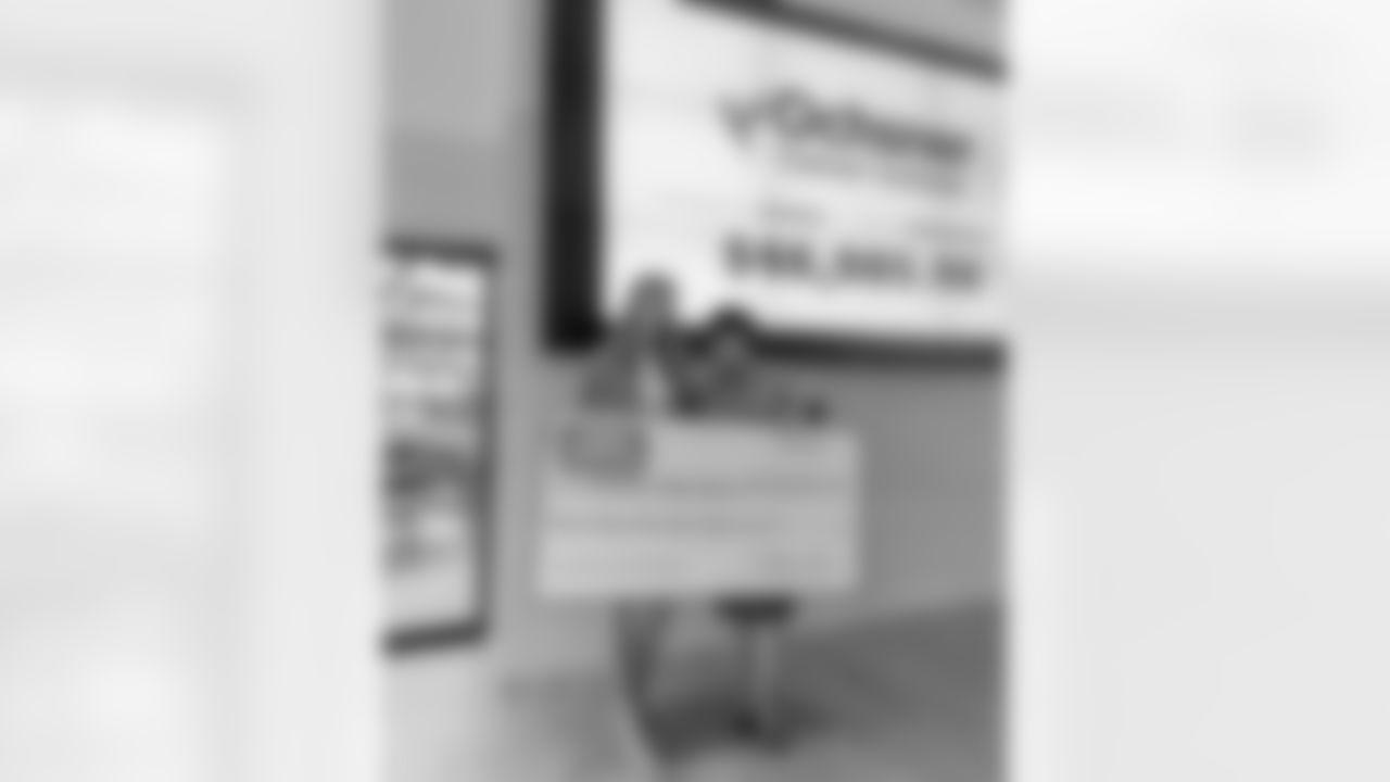 New Orleans Saints owner Gayle Benson presented several Louisiana charitable organizations with their portion of the team's 50/50 raffle sales during the 2025 NFL season at the Ochsner Sports Performance Center on Friday, Jan. 23, 2026.