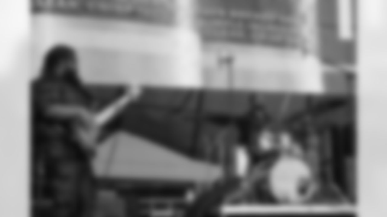 New Orleans Saints fans enjoyed the Week 16 entertainment in Champions Square ahead of the game against the New York Jets during the 2025 NFL season on Dec. 21, 2025.