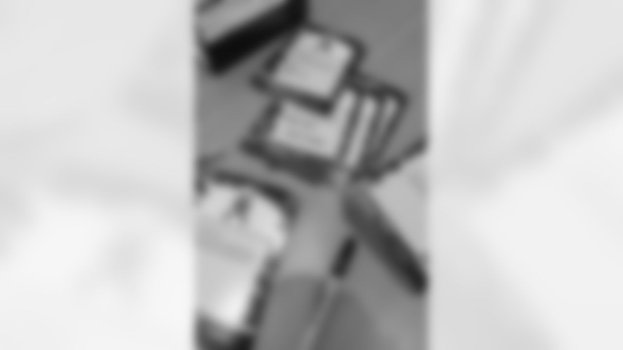 New Orleans Saints owner Gayle Benson and legend Pat Swilling joined volunteers from Entergy and the American Red Cross to assemble care packages for military members as part of the NFL's Salute to Service month on Tuesday, Nov. 11, 2025.