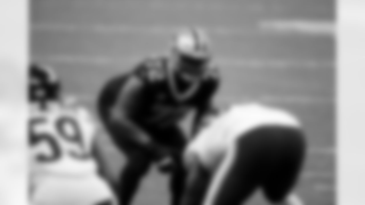 New Orleans Saints offensive tackle Terron Armstead (72) lines up for a play in the second half of an NFL wild-card playoff football game against the Chicago Bears in New Orleans, Sunday, Jan. 10, 2021.