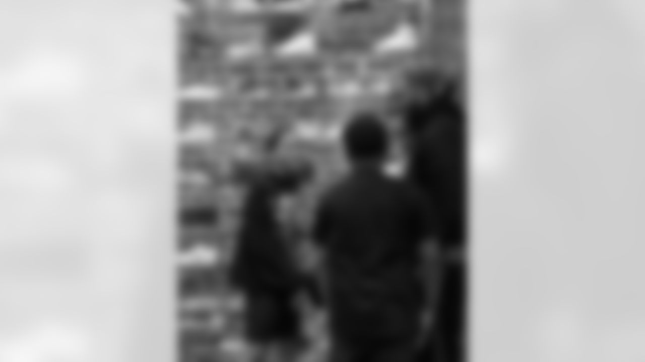 New Orleans Saints defensive end Cameron Jordan gifted dozens of local youth with a pair of sneakers of their choice at Sneaker Politics in the French Quarter on Monday, December 22, 2025.