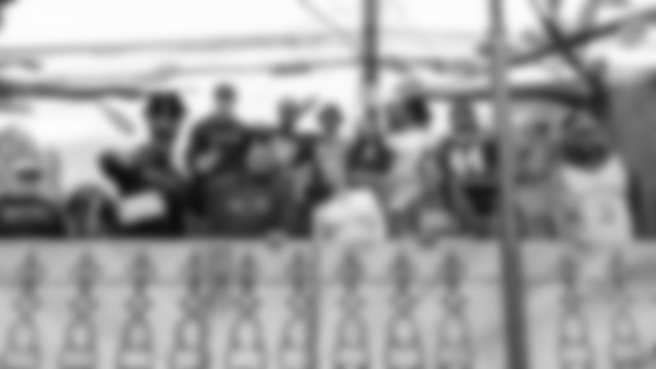 New Orleans Saints players rode down the Uptown route with the Krewe of Tucks as they presented their 58th annual parade on Saturday, February 14 during the 2026 Mardi Gras season.