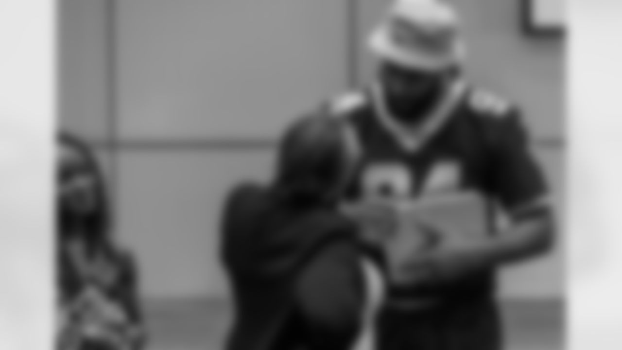 New Orleans Saints defensive end Cam Jordan helped surprise 50 Dillard University students by gifting them Microsoft Surface Laptop Go 2s on Tuesday, February 20, 2024.