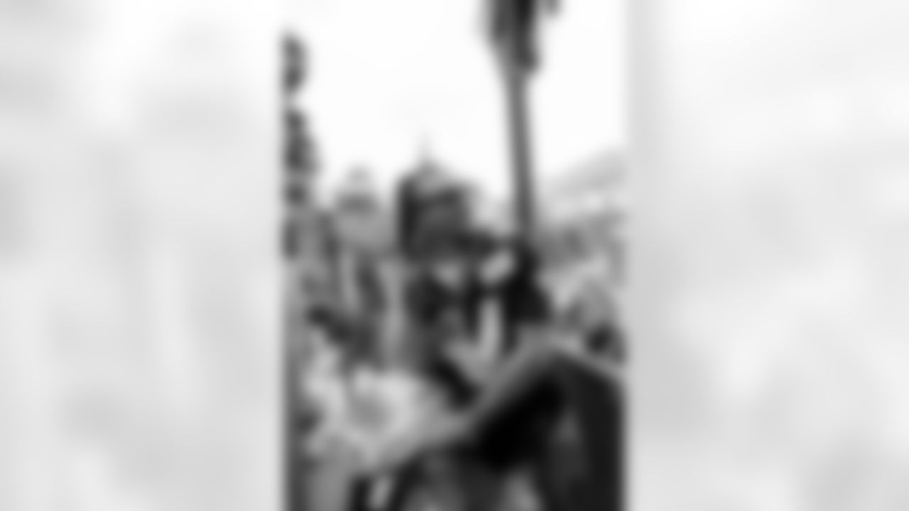 New Orleans Saints players rode down the Uptown route with the Krewe of Tucks as they presented their 58th annual parade on Saturday, February 14 during the 2026 Mardi Gras season.