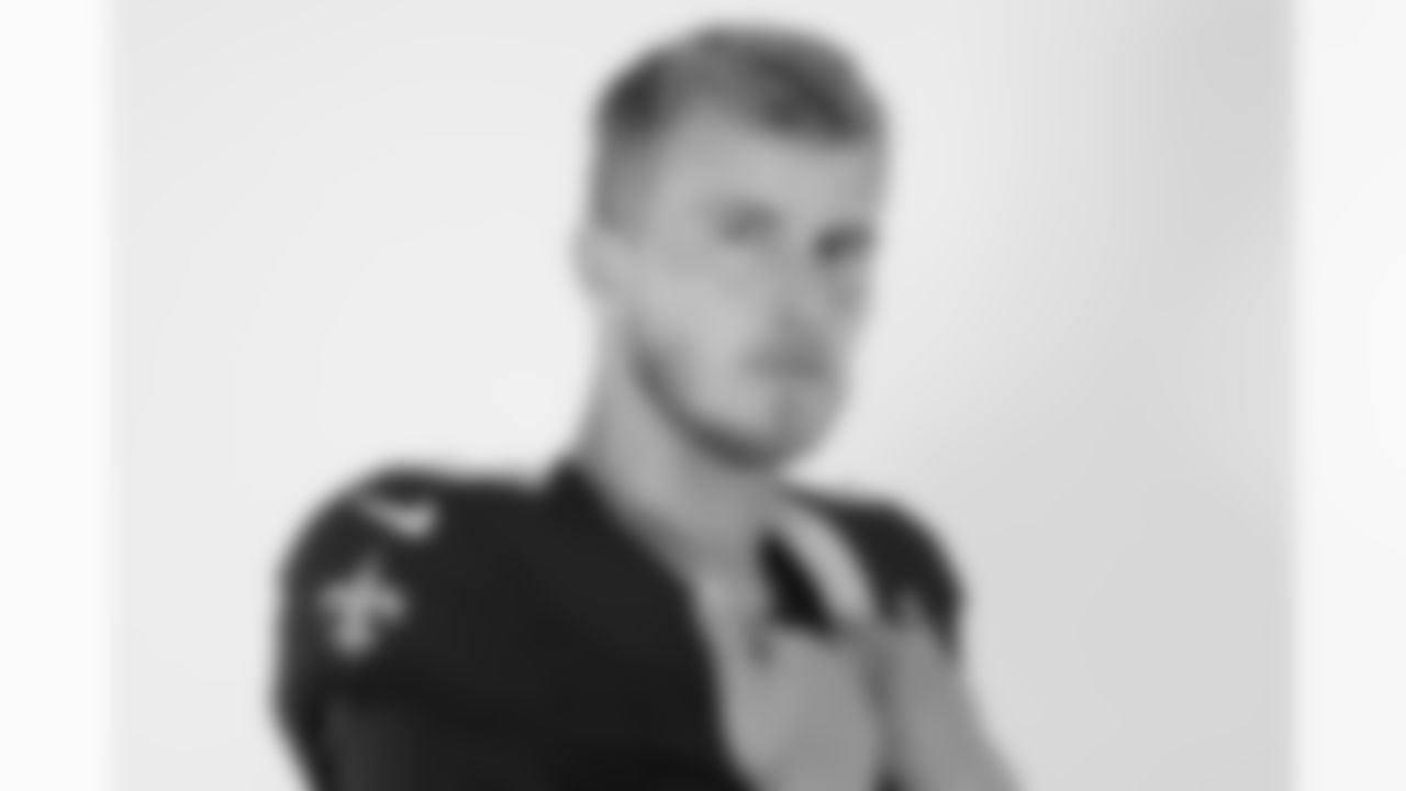 New Orleans Saints quarterback Tyler Shough (6) poses for a portrait during the NFLPA Rookie Premiere on Saturday, May 17, 2025 in Thousand Oaks, Calif. (Ben Liebenberg/NFL)