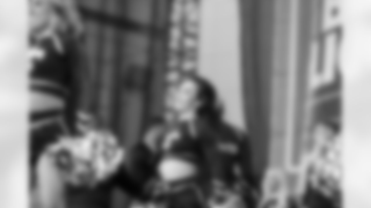 New Orleans Saints fans enjoyed the Week 16 entertainment in Champions Square ahead of the game against the New York Jets during the 2025 NFL season on Dec. 21, 2025.