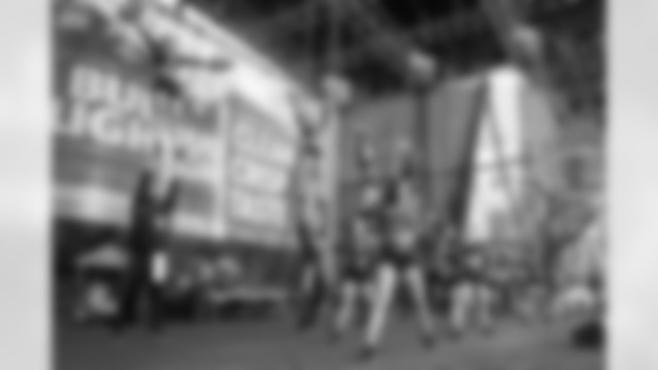 New Orleans Saints fans enjoyed the Week 16 entertainment in Champions Square ahead of the game against the New York Jets during the 2025 NFL season on Dec. 21, 2025.