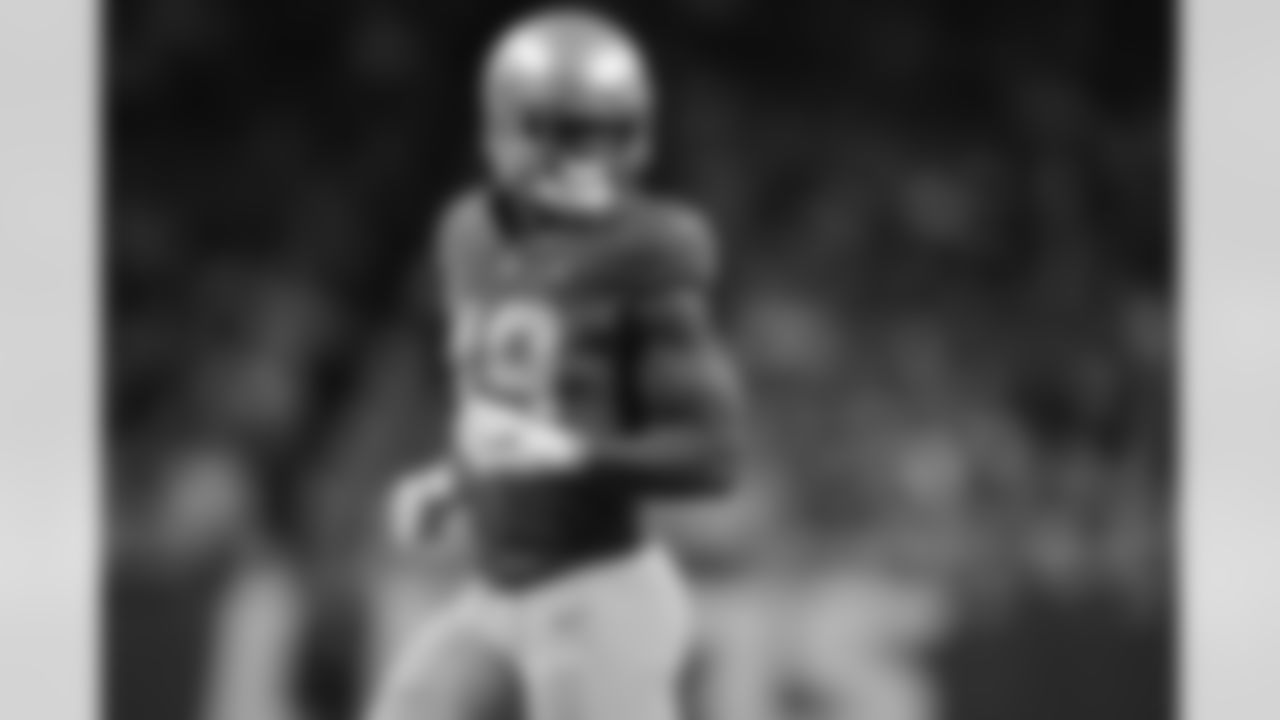 Detroit Lions wide receiver Donovan Peoples-Jones lines up during the first half of an NFL football game against the Green Bay Packers, Thursday, Nov. 23, 2023, in Detroit. The Packers won 29-22.