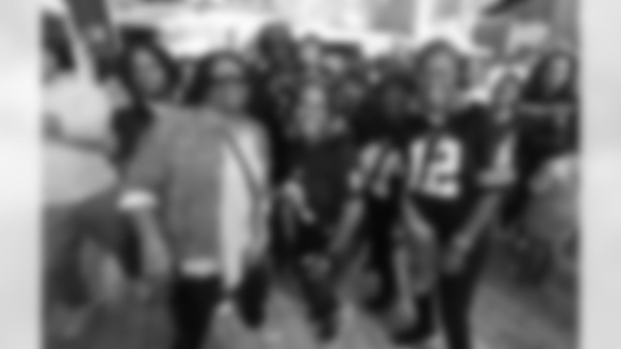 New Orleans Saints fans enjoyed the Week 12 entertainment in Champions Square ahead of the game against the Atlanta Falcons during the 2025 NFL season on Nov. 23, 2025.